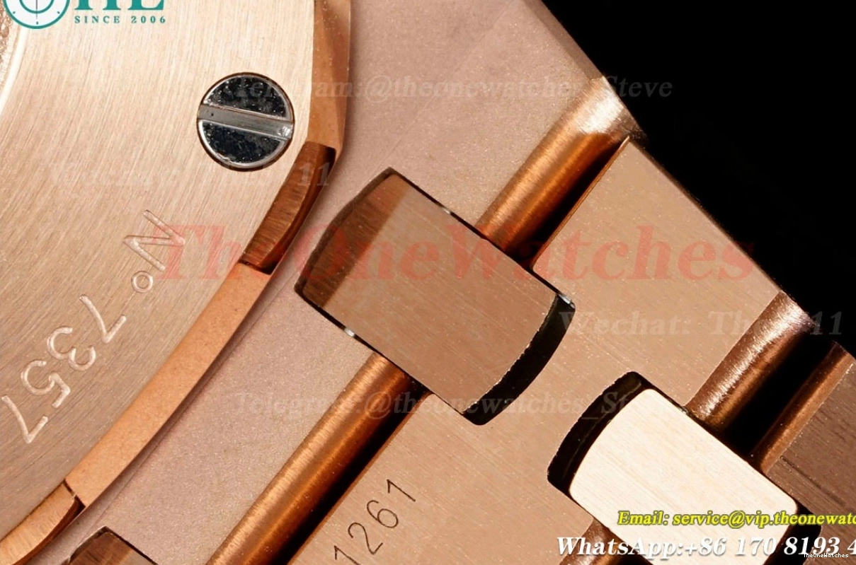 Qtz ZF Oak 67651 Dia Swiss RG 33mm Royal Gold Ladies RG 0430